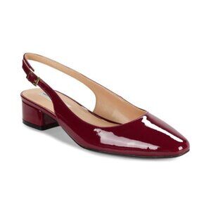 Red Saks 5th Ave Mila Patent Leather Slingback size 9.5